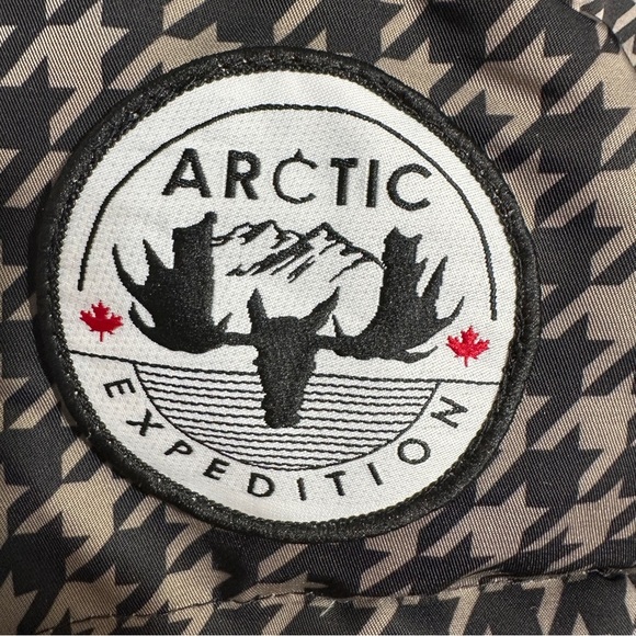 NEW Arctic Expedition houndstooth parka winter coat, size 1X, Hydradown, warm - Picture 8 of 16